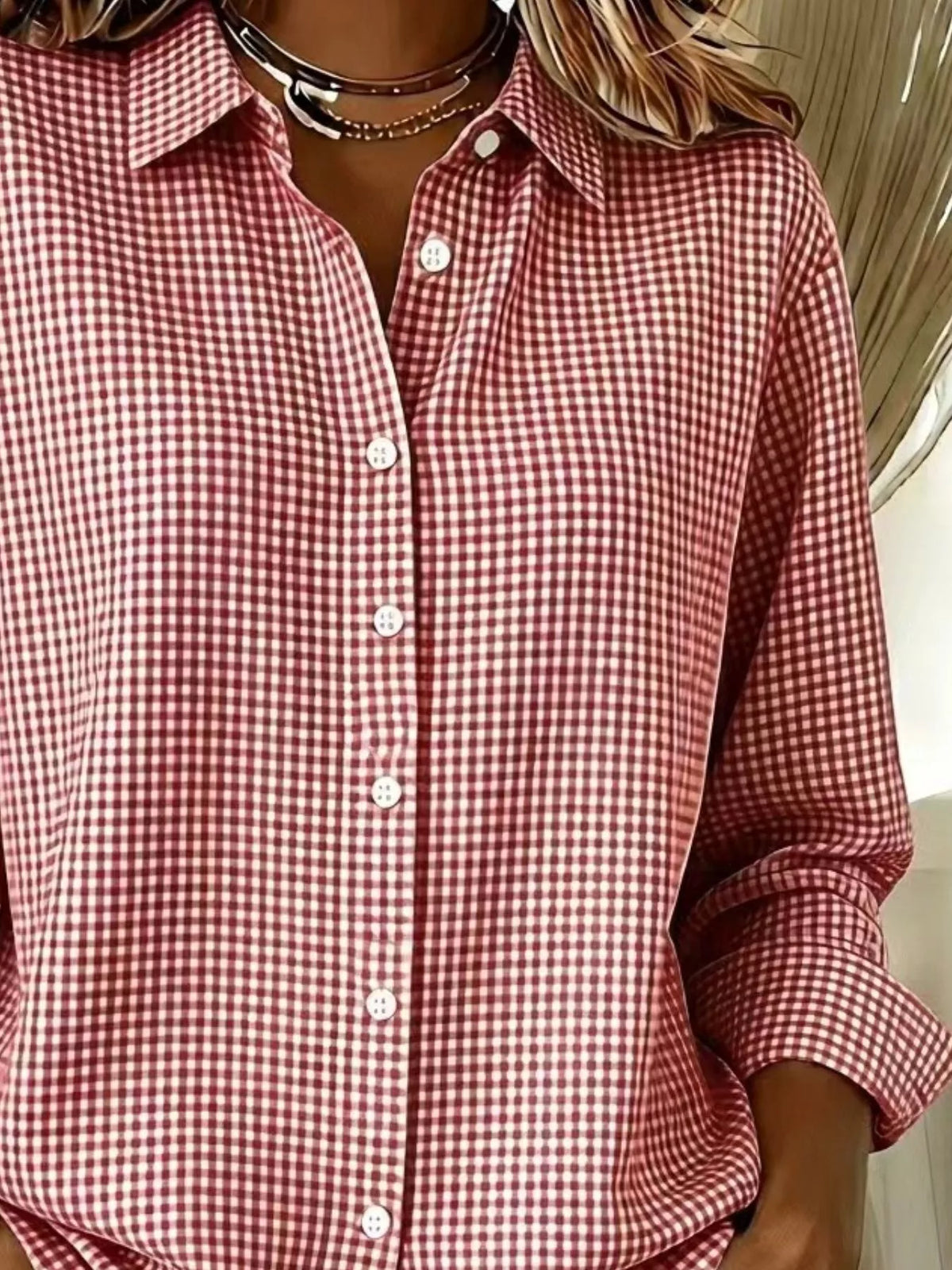 Chemise Clara à carreaux – photo produit 6