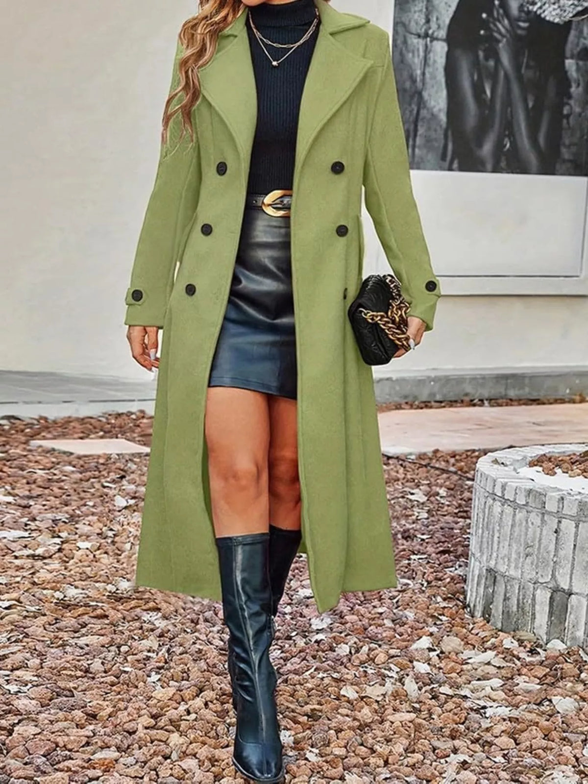 Trench Margaux long grande taille – photo produit 10