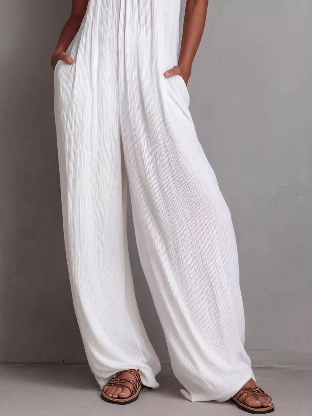 Combinaison Solène – pantalon large sans manches – photo produit 2