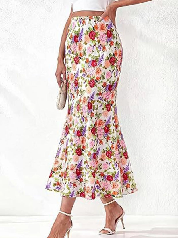 Jupe Erell – midi sirène taille haute