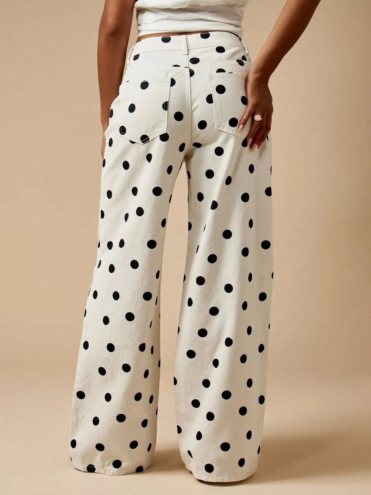 Jean Diva large à pois – photo produit 3