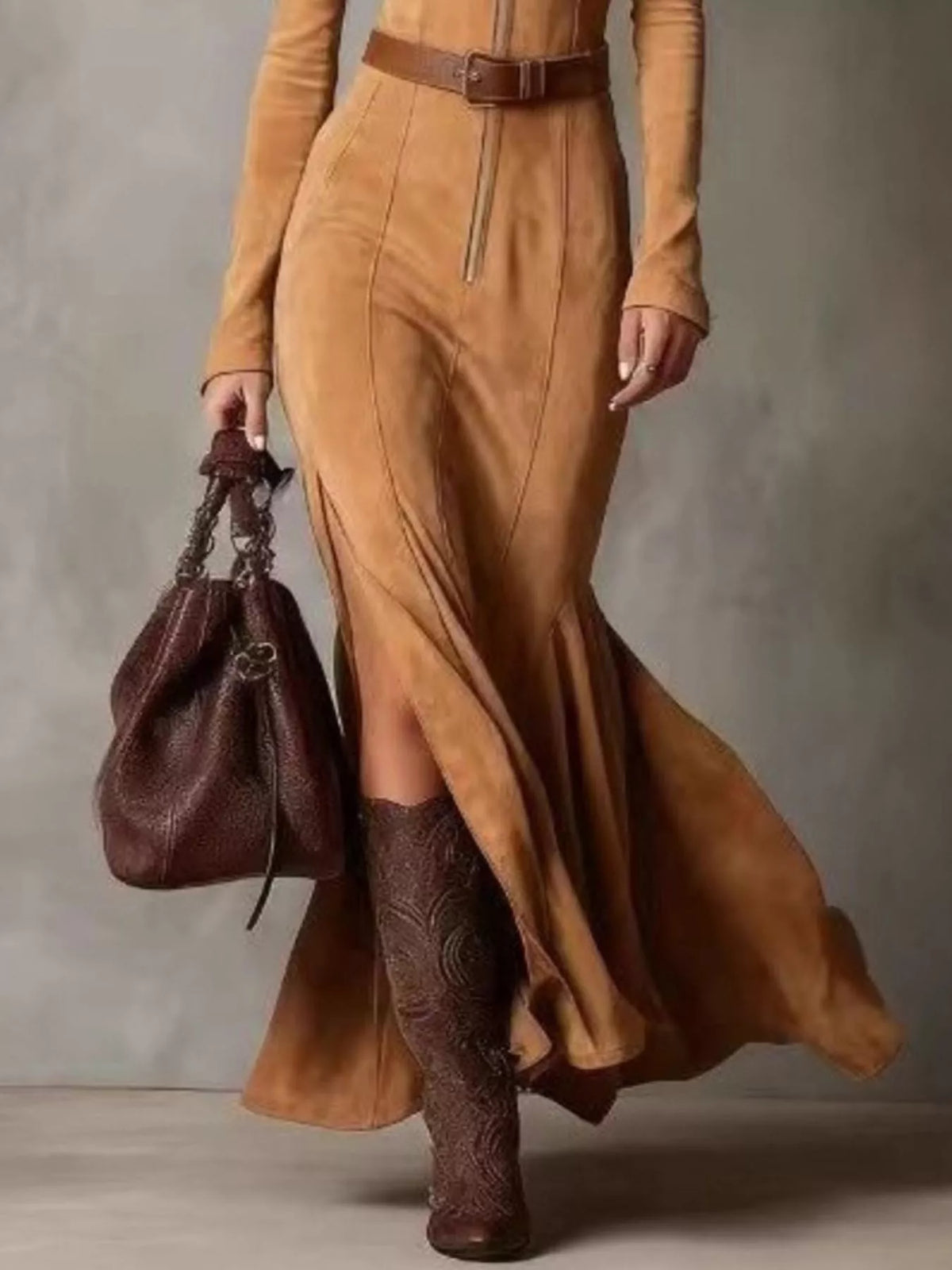 Robe Irina zippée à fente – photo produit 7