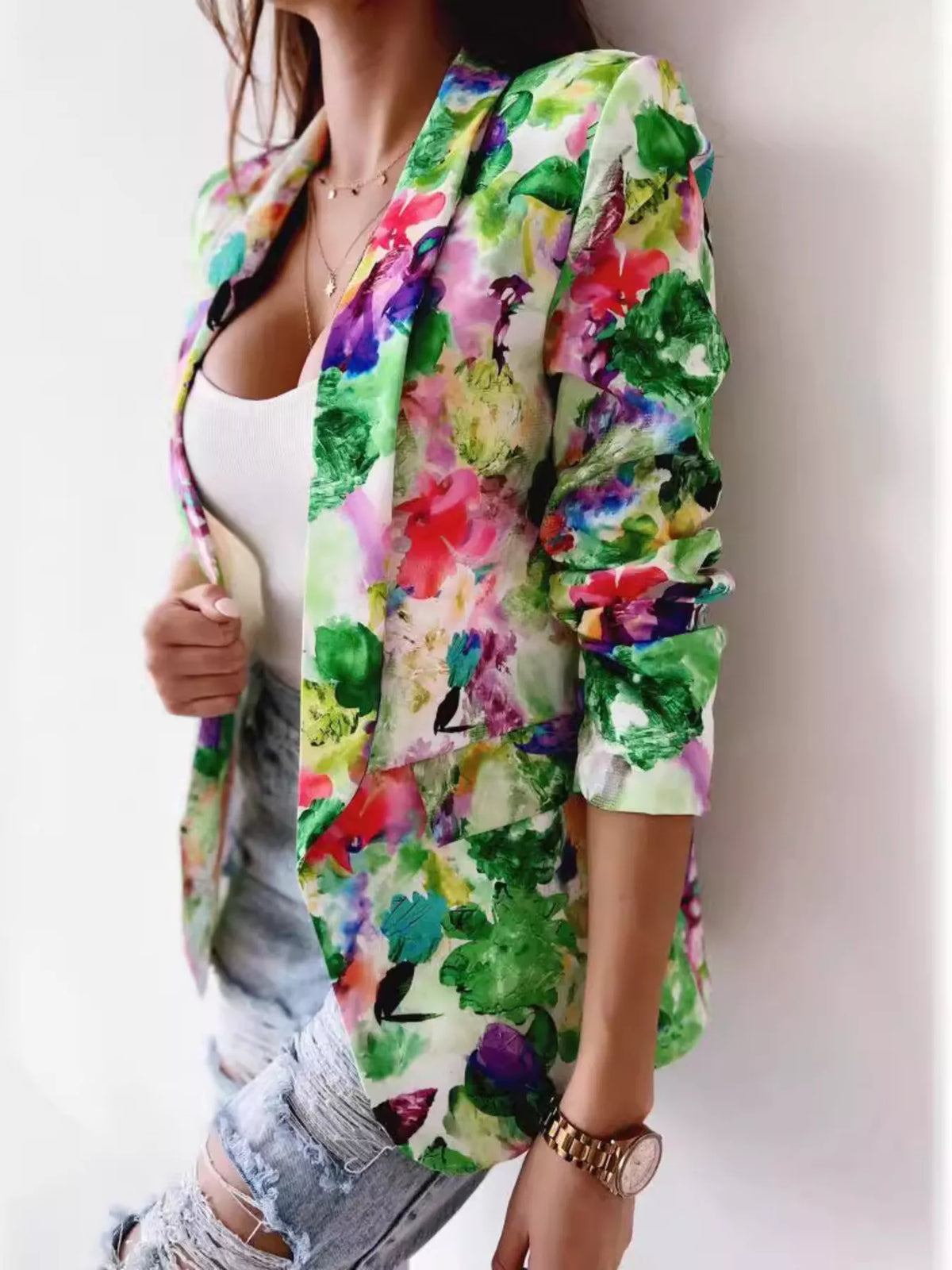 Blazer Yasmina fleuri – photo produit 5