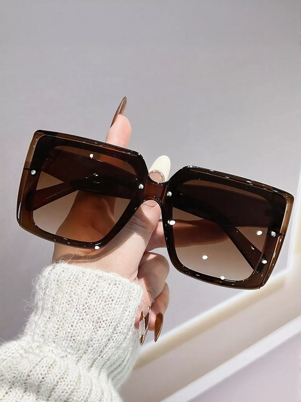 Lunettes Clara oversize dégradées – photo produit 8