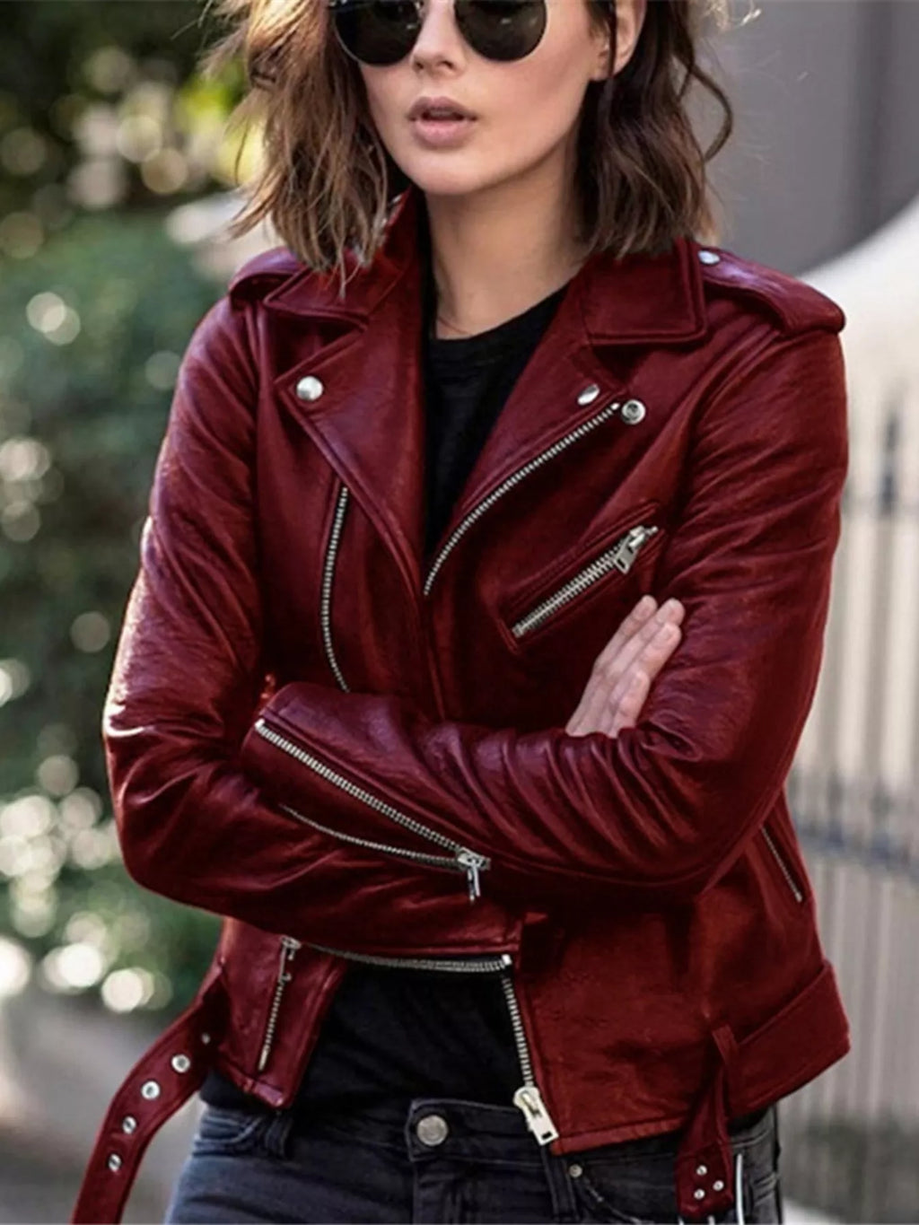 Veste biker Nina grande taille – photo produit 7
