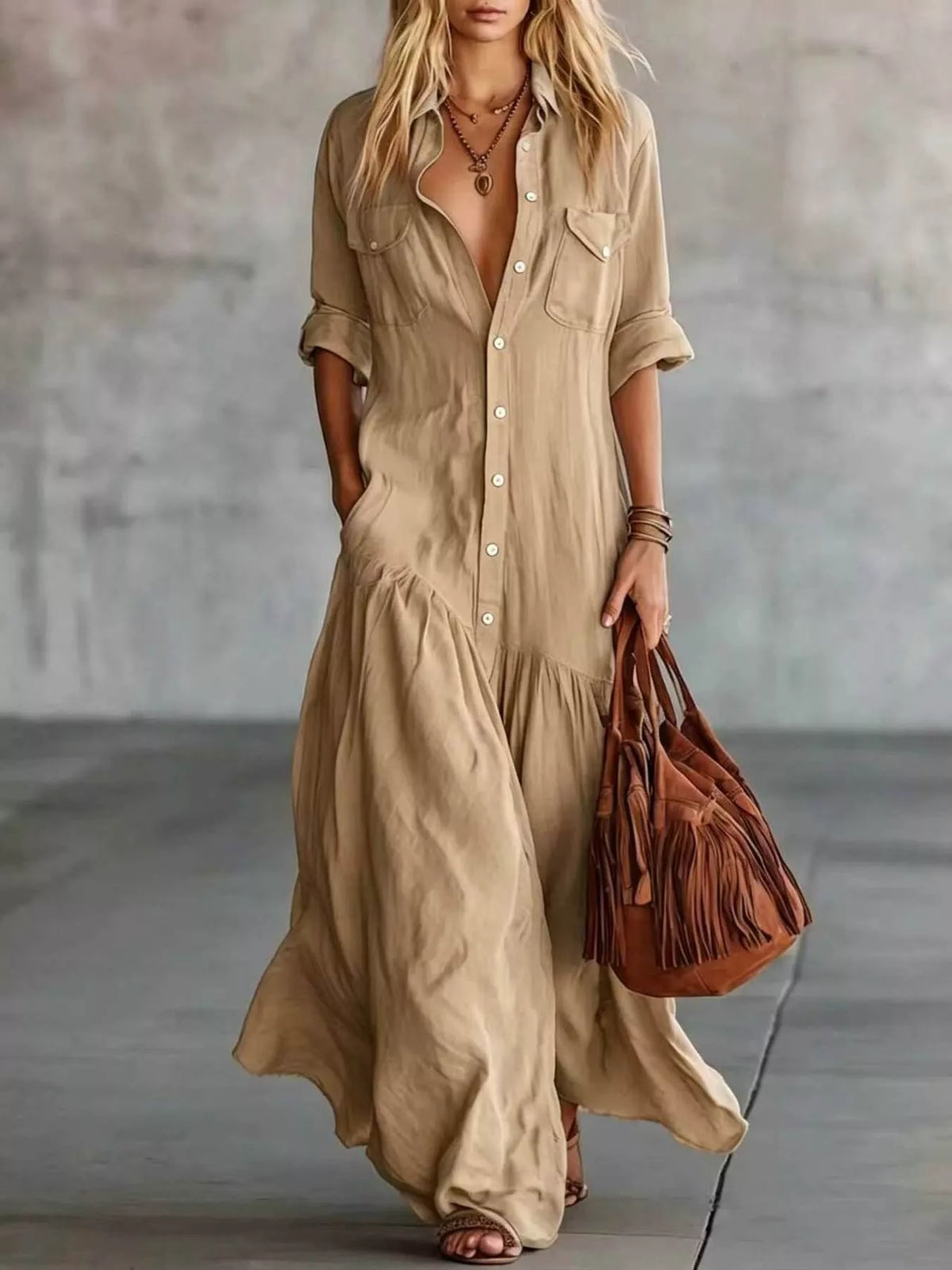 Robe longue Eva grande taille – photo produit 7