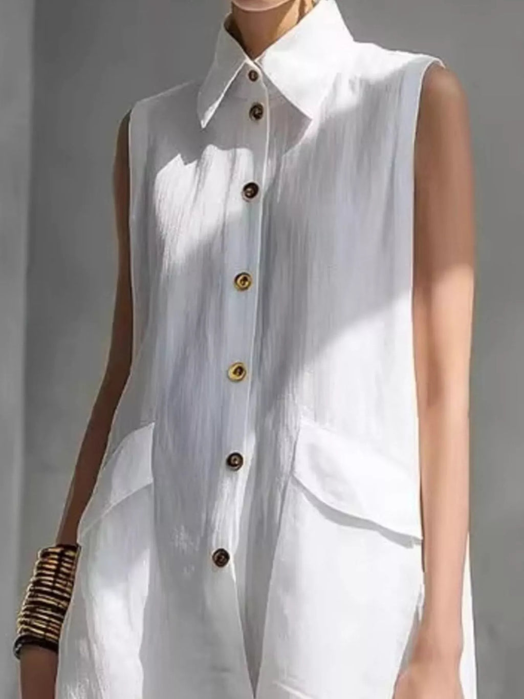 Robe Belinda boutonnée grande taille – photo produit 2