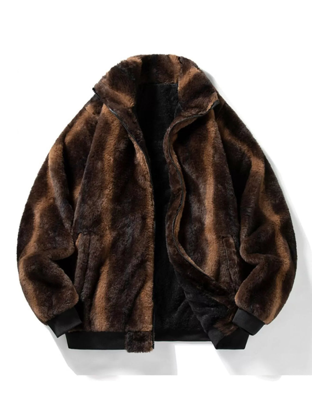 Blouson Lazare – zippé en fausse fourrure – photo produit 1