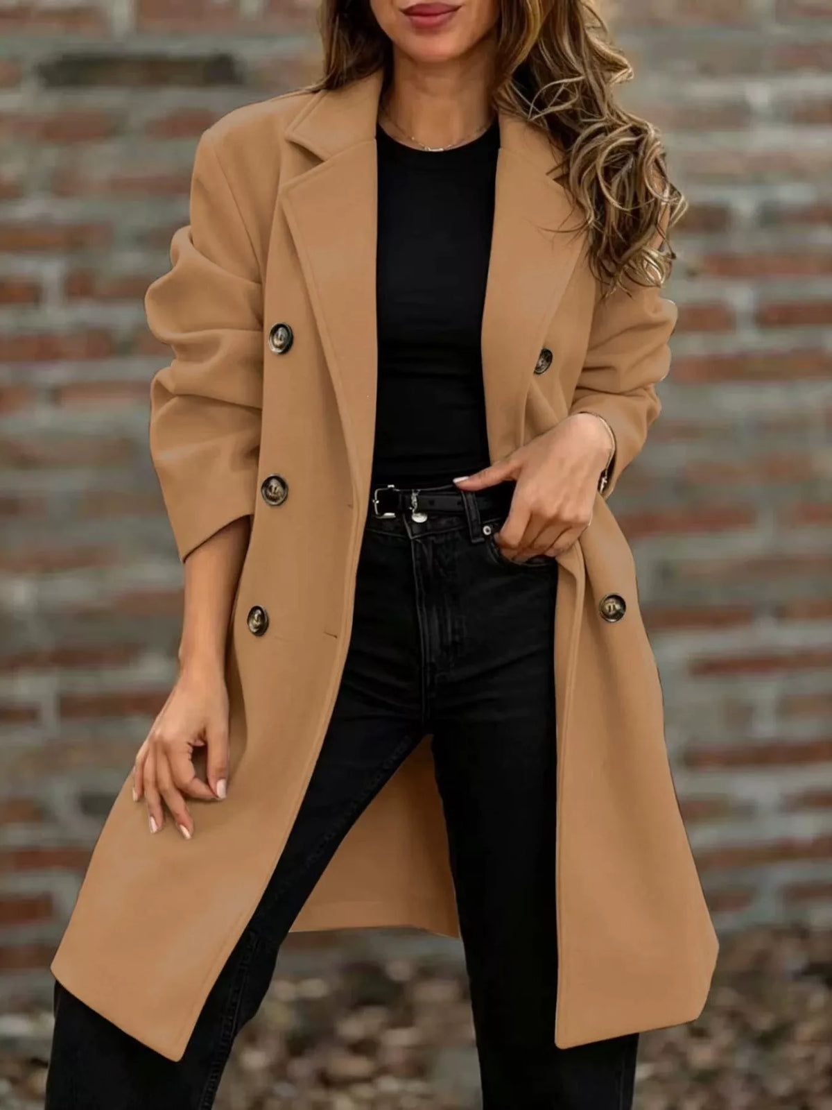 Manteau Solange croisé grande taille – photo produit 3