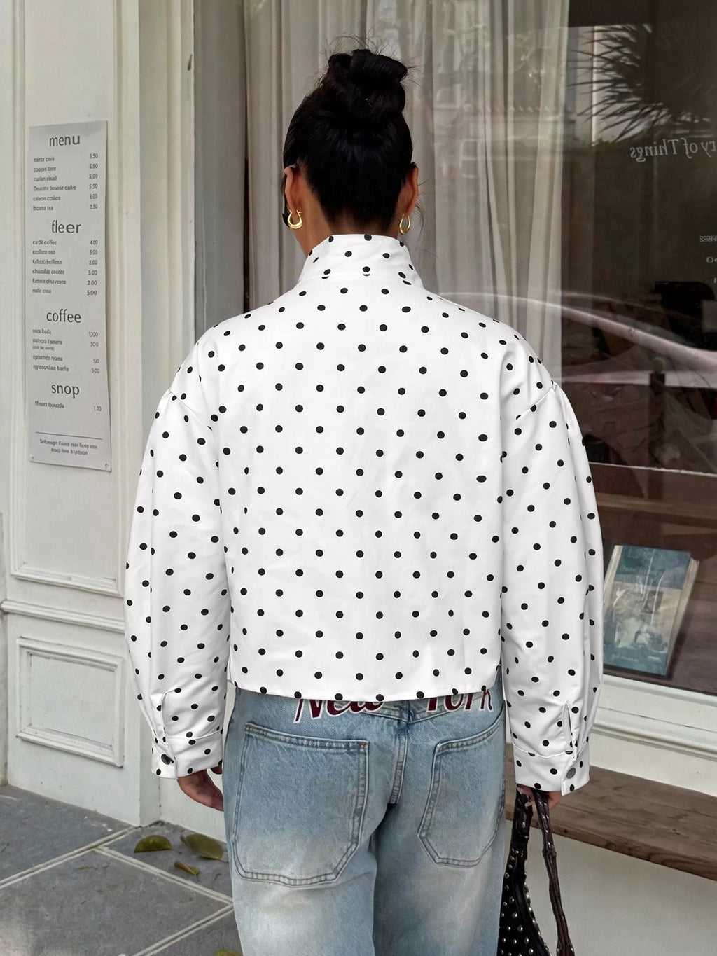 Veste Perla courte à pois – photo produit 5