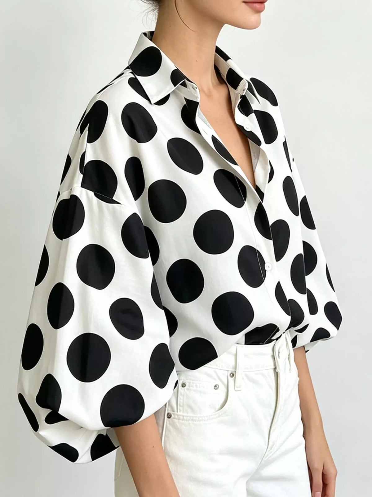 Chemise Zoé à pois – photo produit 4