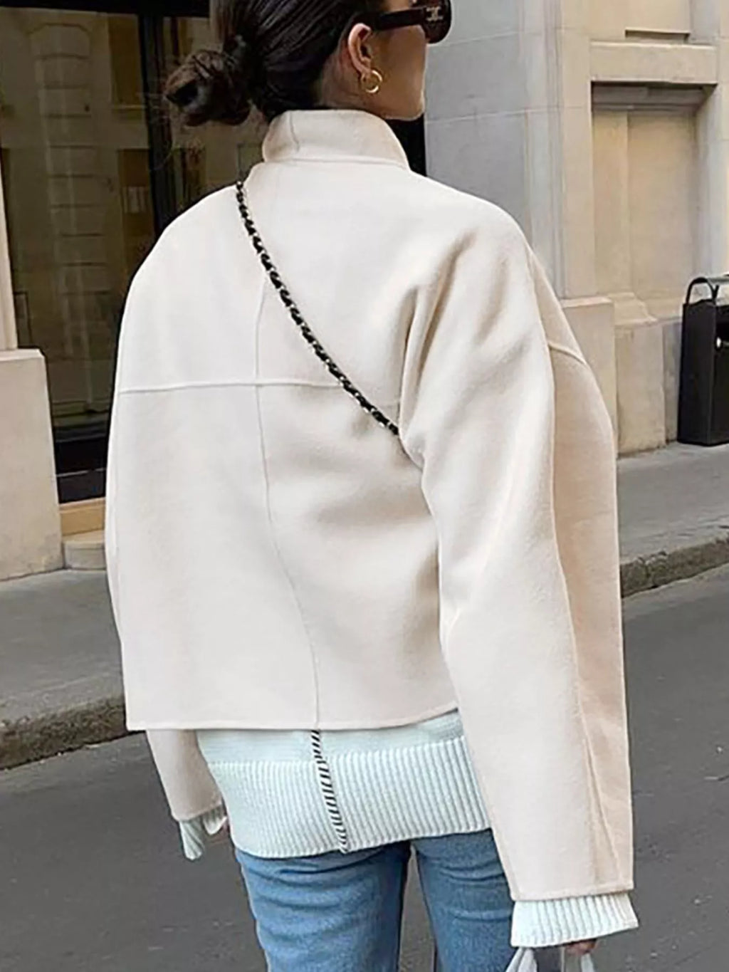 Manteau Léora épaules tombantes – photo produit 3