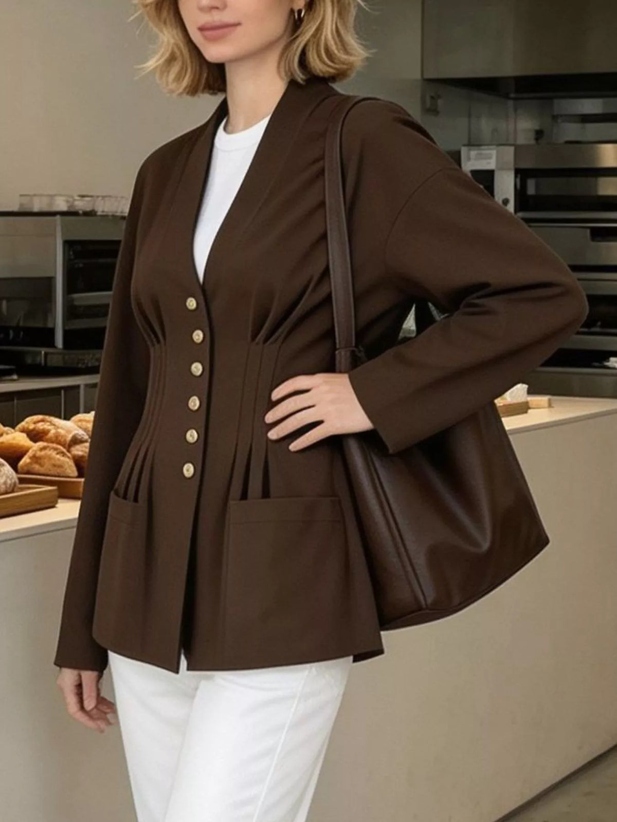Blouse Soléane plissée – photo produit 1