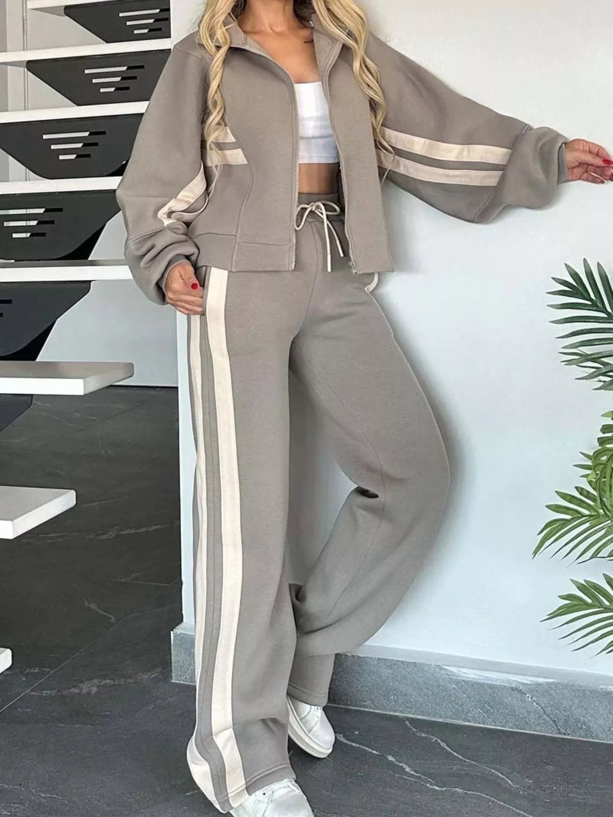 Ensemble Lina zippé grande taille – photo produit 4