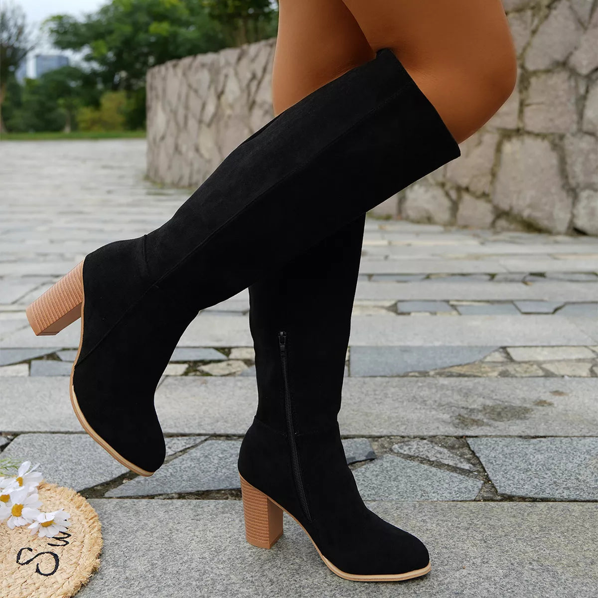 Bottines Malia à talon carré – photo produit 5