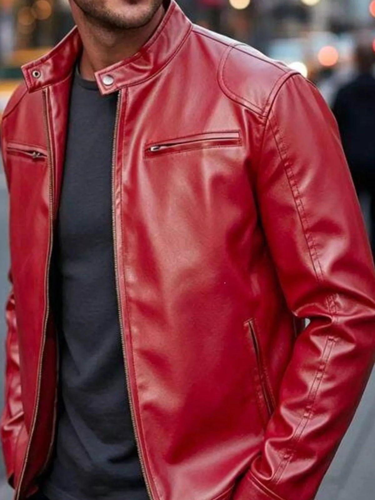Blouson Nils – similicuir – photo produit 3