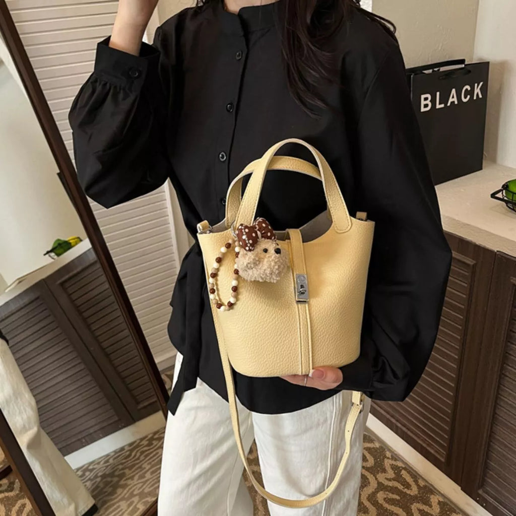 Sac Lélia seau en cuir – photo produit 5