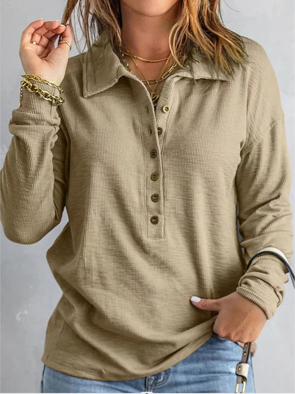 Top Mila à boutons grande taille – photo produit 7