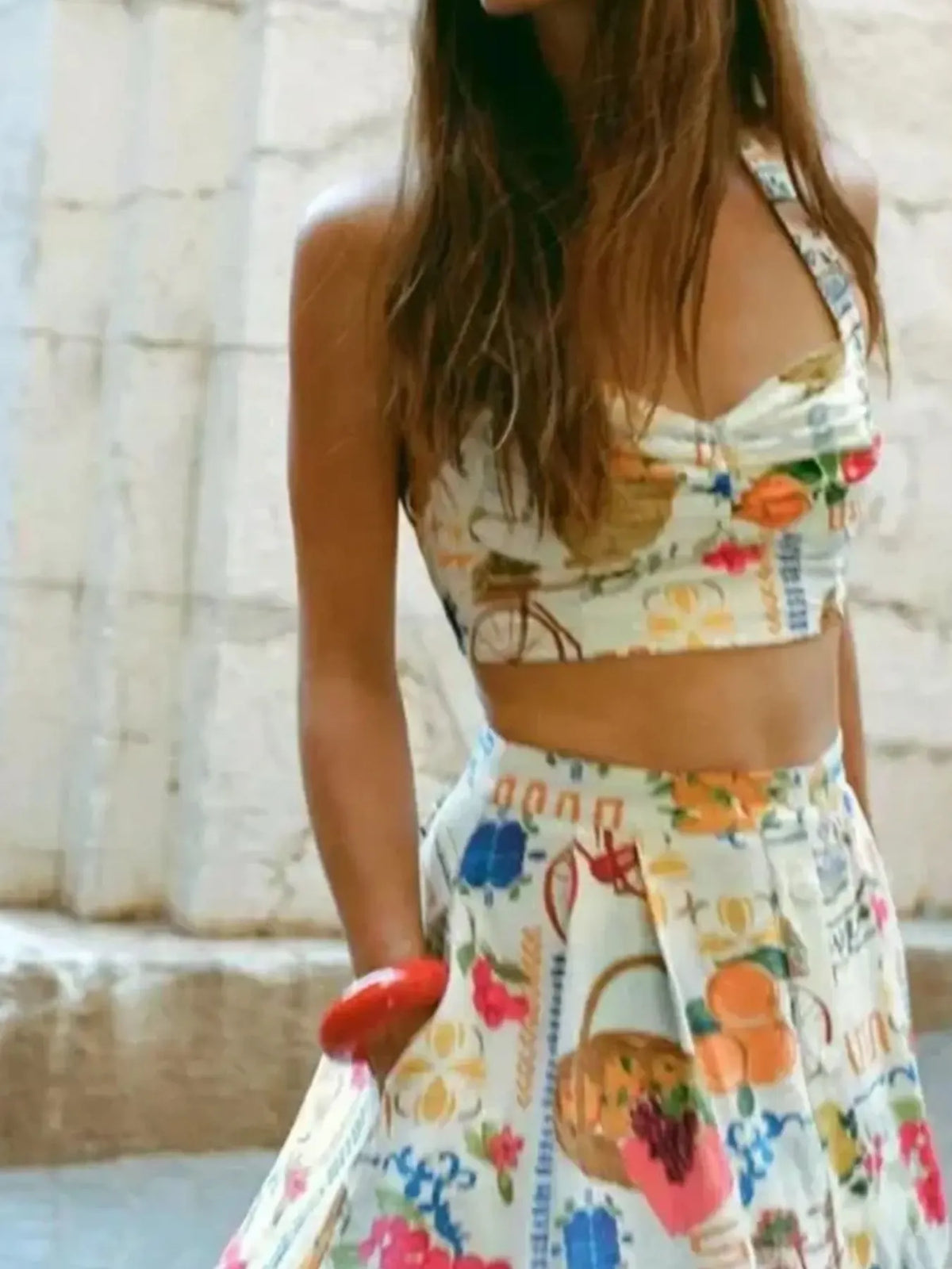 Ensemble Flora caraco et jupe – photo produit 2