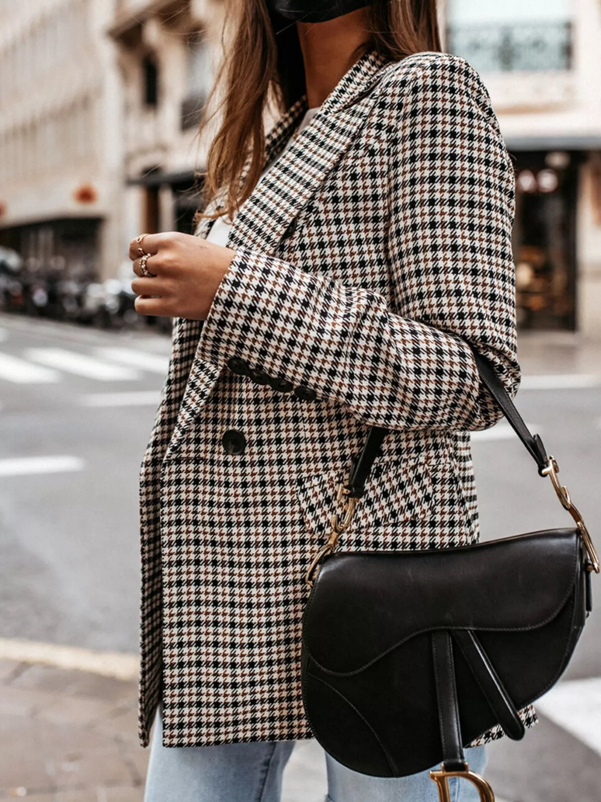 Blazer Shamara pied-de-poule – photo produit 6