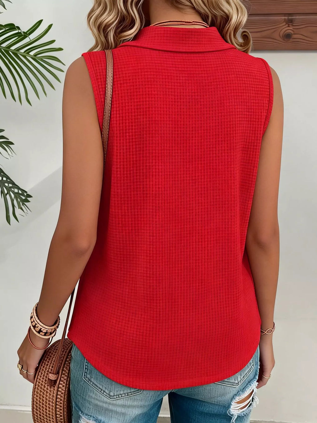 Top Mila en maille gaufrée – photo produit 3