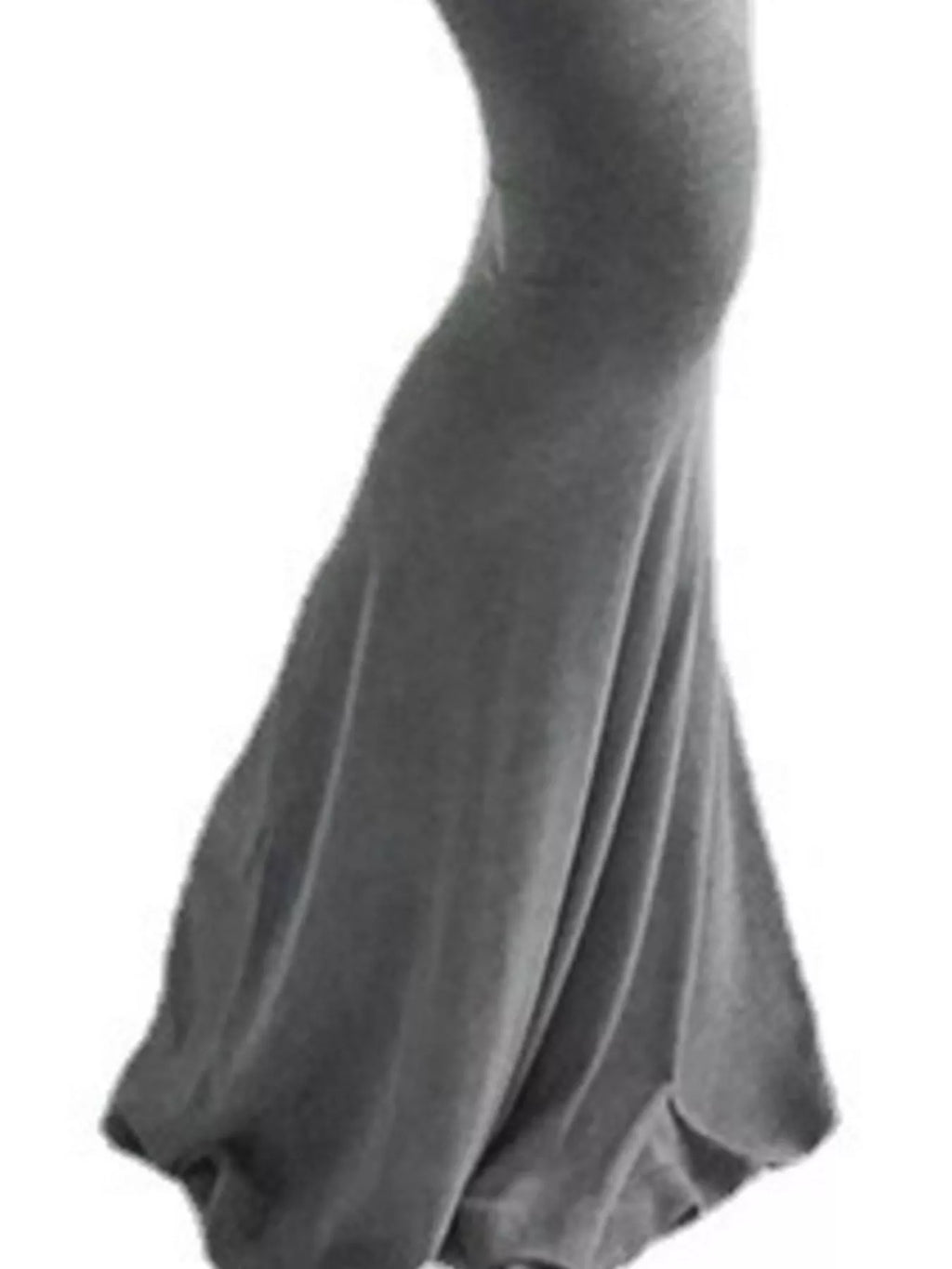 Robe – Cassandre longue unie grande taille – photo produit 5