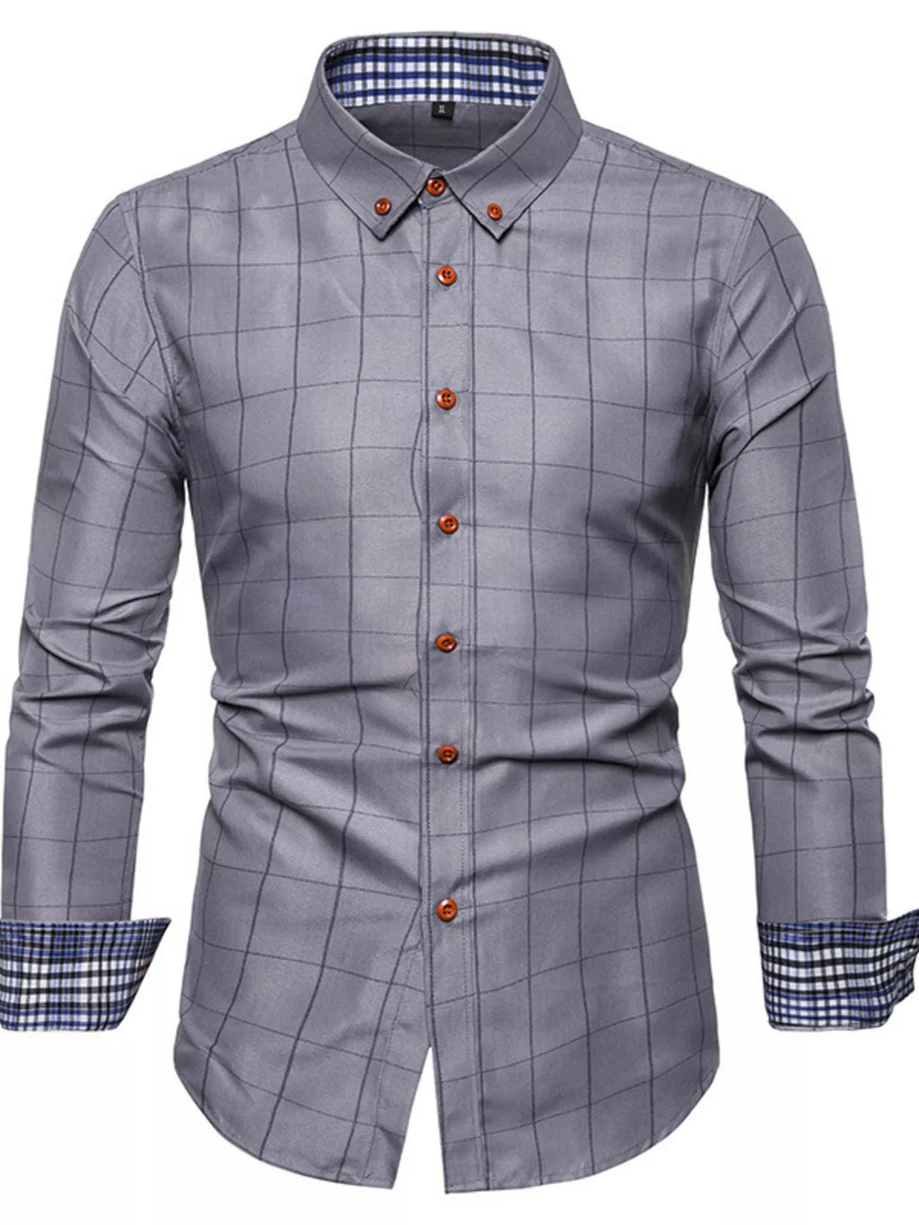 Chemise homme Esteban à carreaux grande taille – photo produit 1
