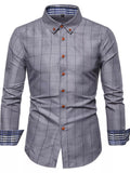 Chemise homme Esteban à carreaux grande taille – photo produit 1