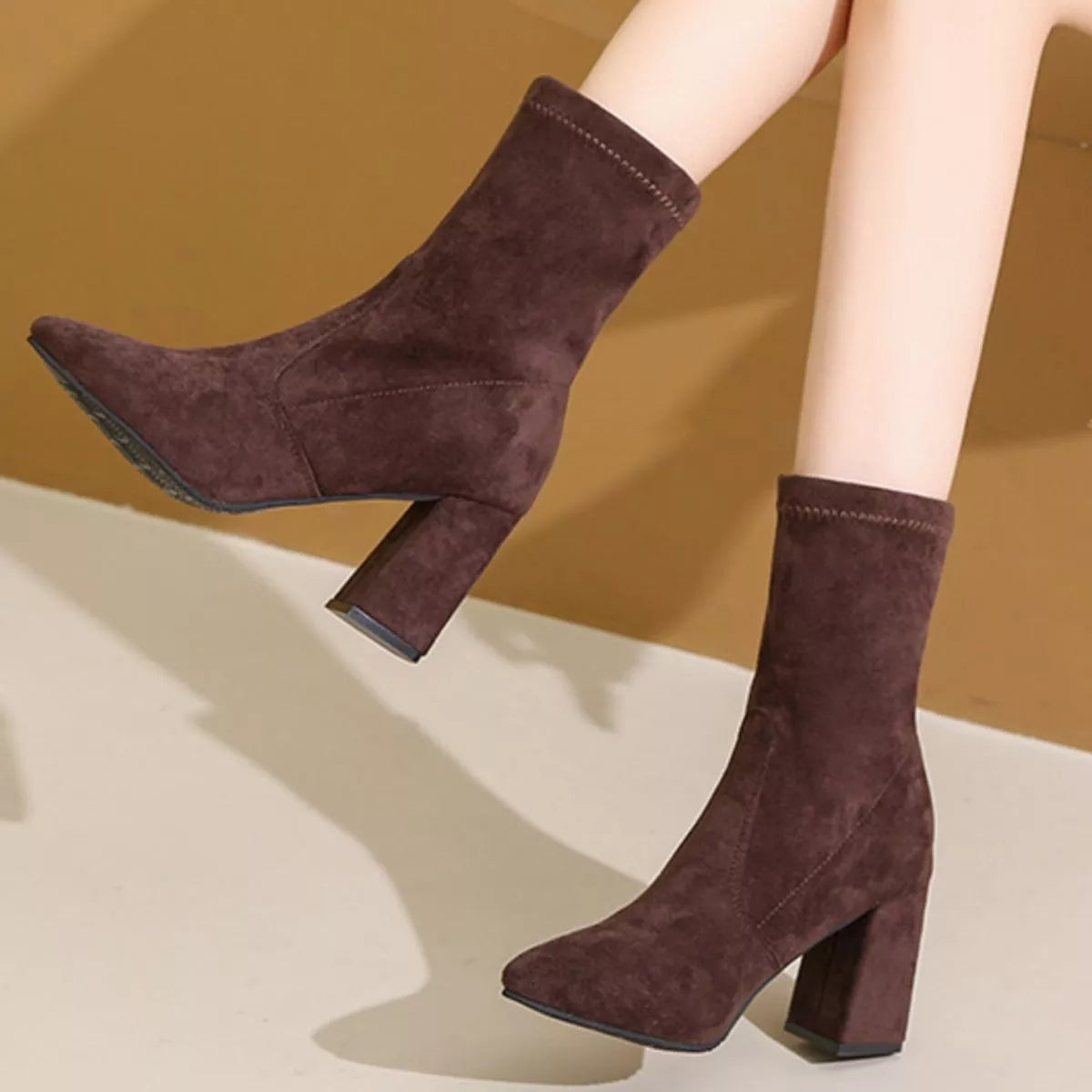 Bottines Tess à talon carré – photo produit 7