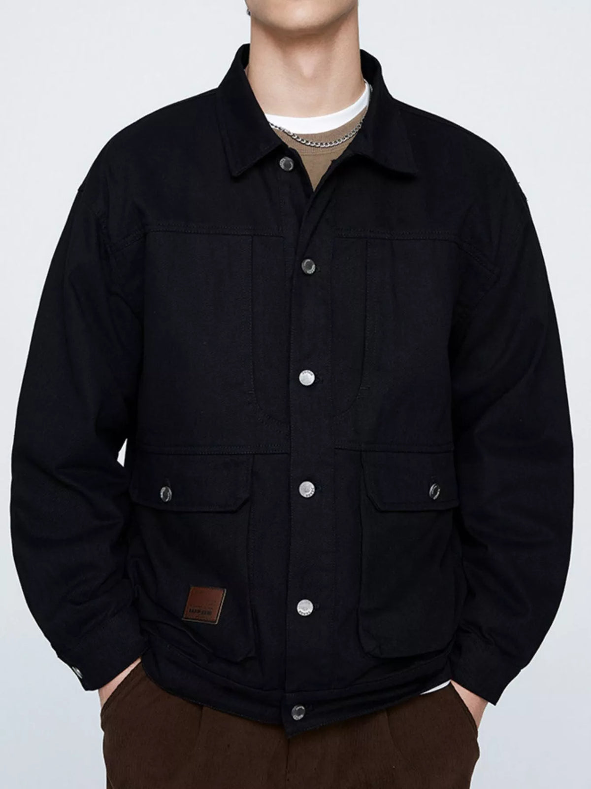 Veste Brieuc boutonnée grande taille – photo produit 4