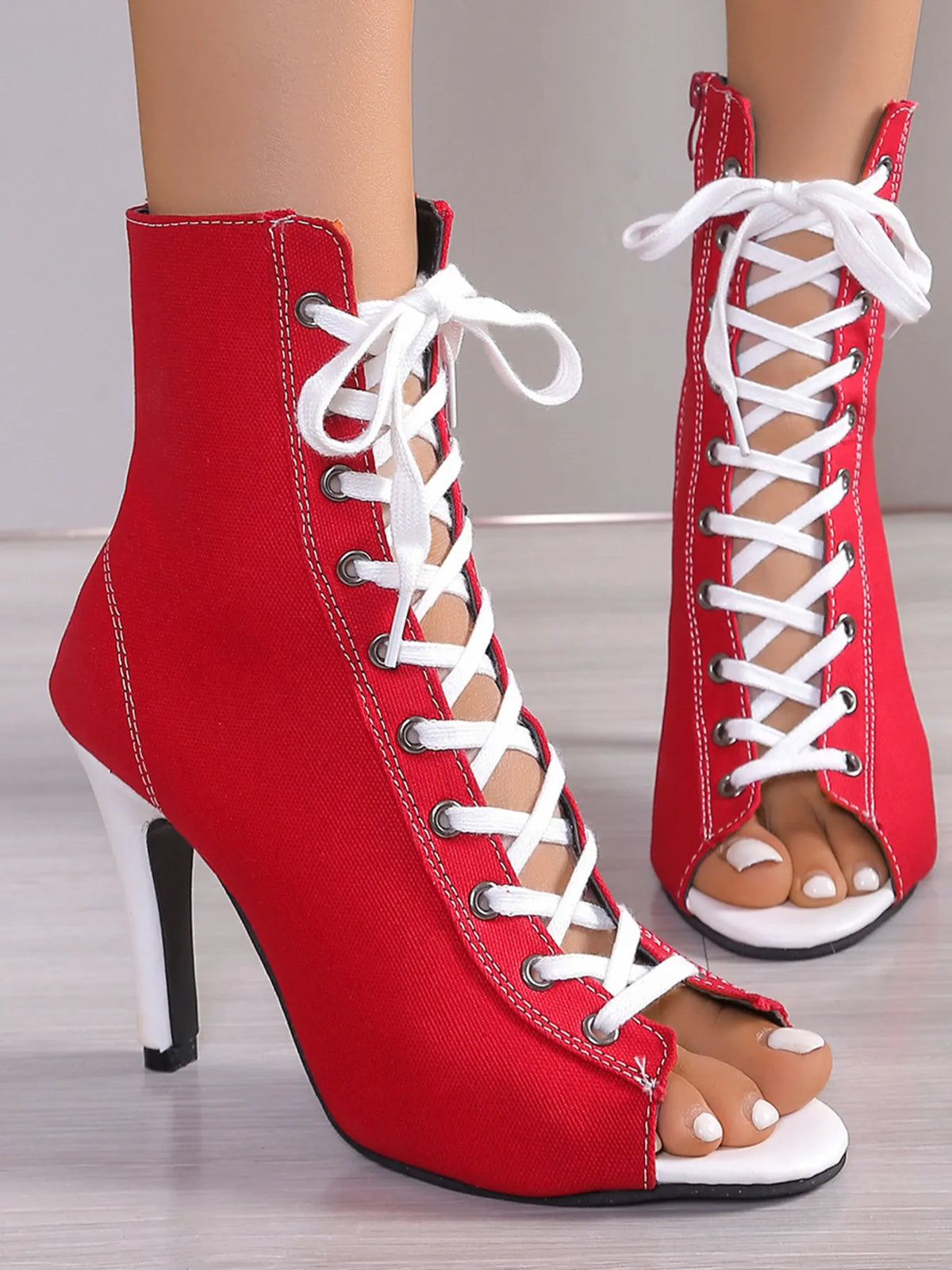 Bottines Aïcha à lacets – photo produit 1
