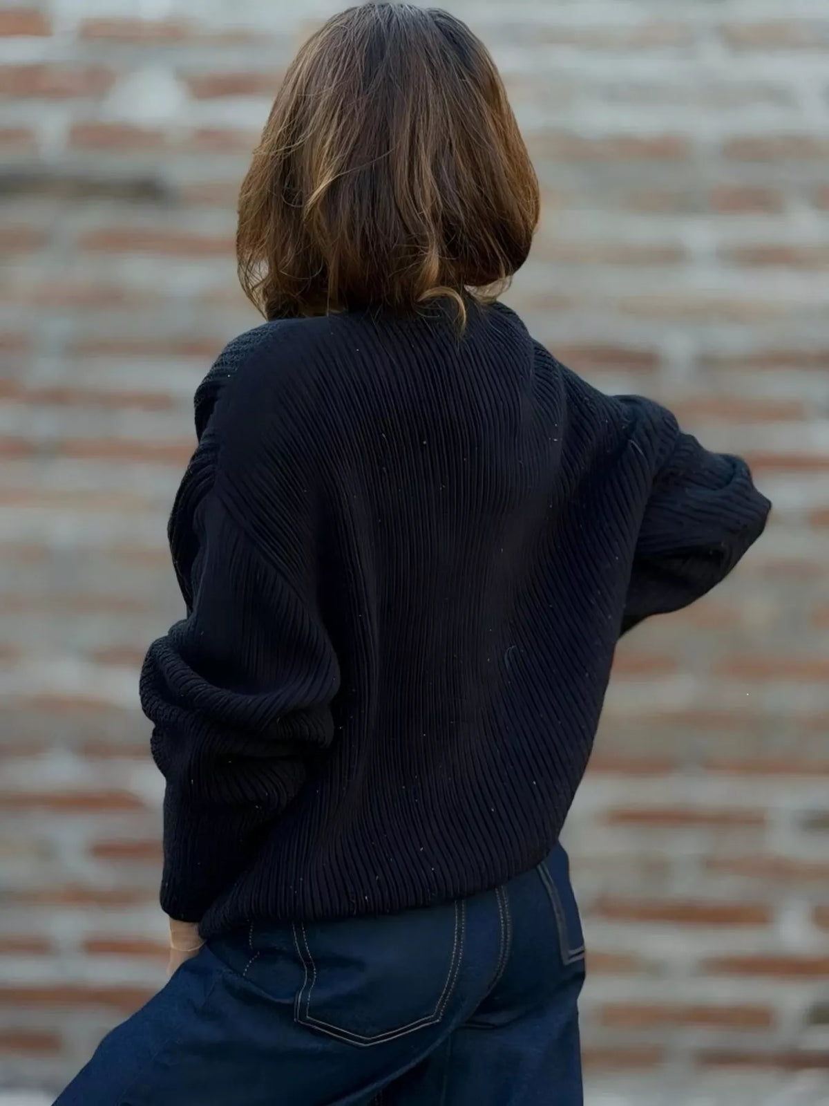 Gilet Zoé en maille grande taille – photo produit 9