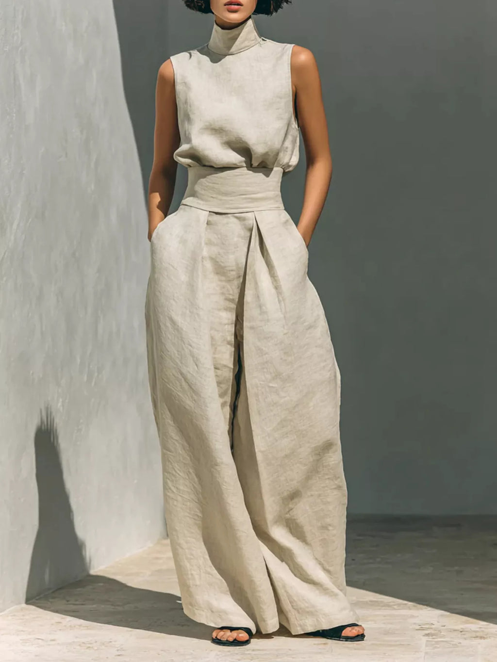 Combinaison Cléa taille smockée – photo produit 1