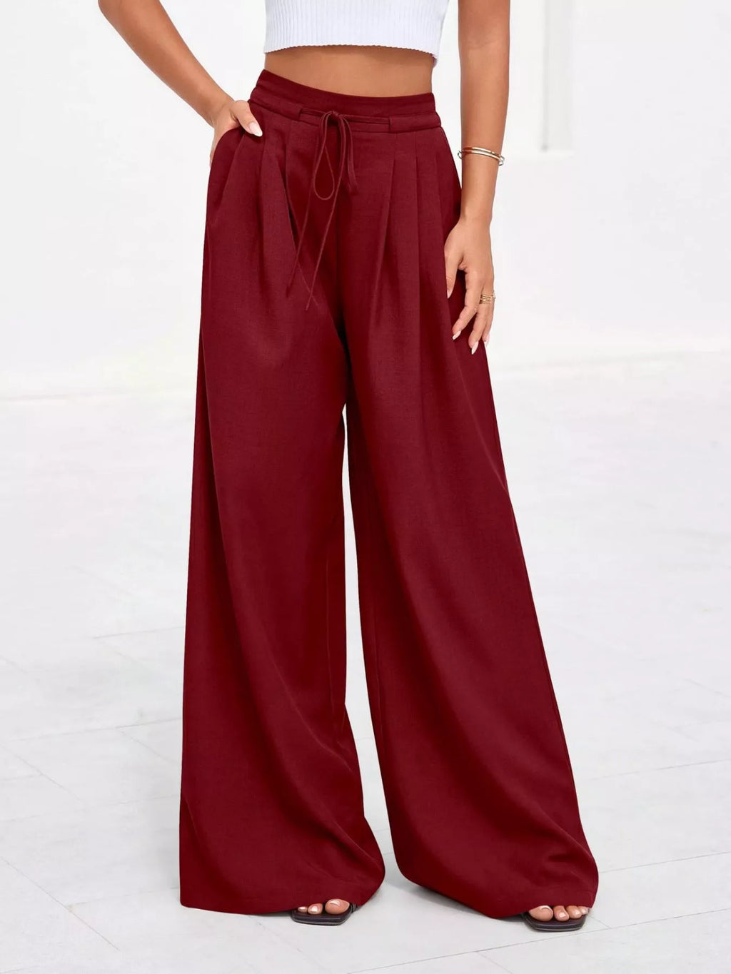Pantalon Amélie large plissé – photo produit 10