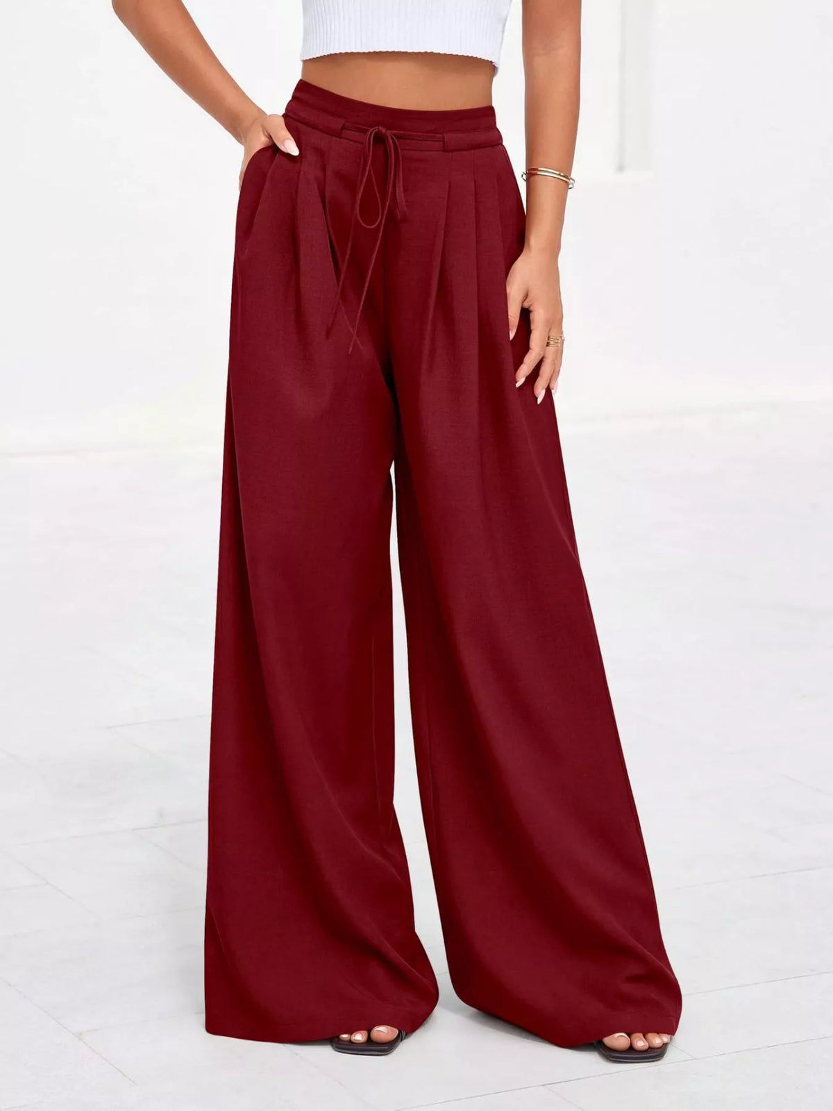 Pantalon Amélie large plissé – photo produit 10