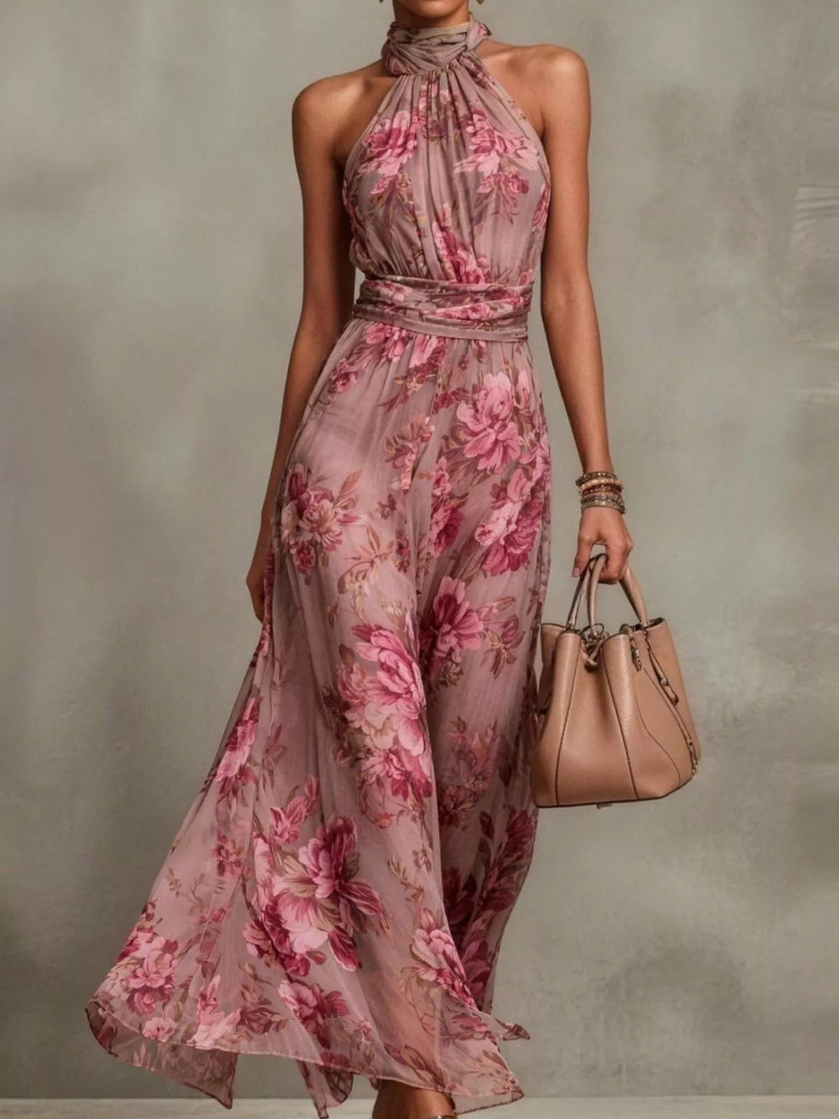 Robe longue Flora grande taille – photo produit 10