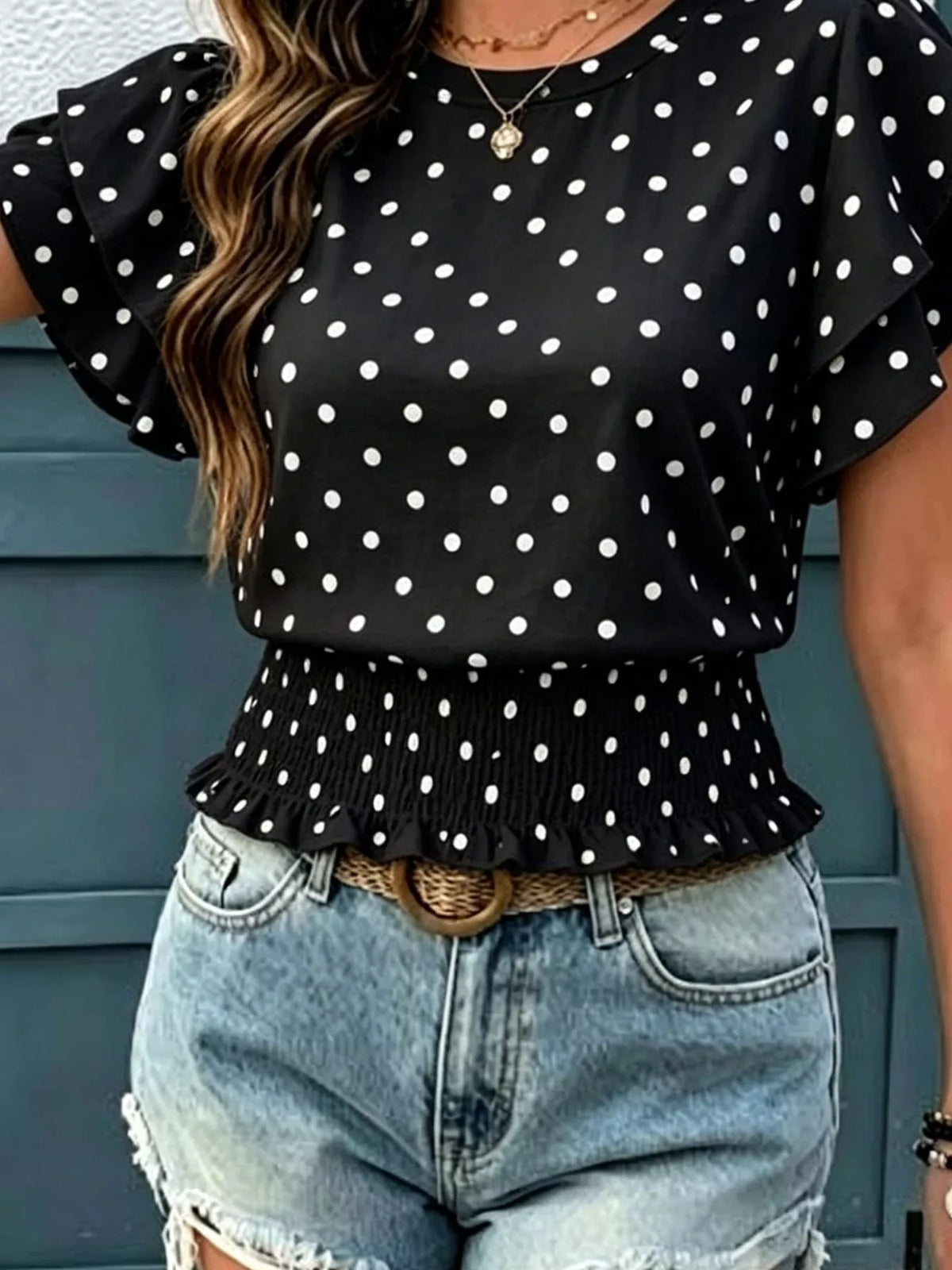 Blouse Albane à pois – photo produit 6