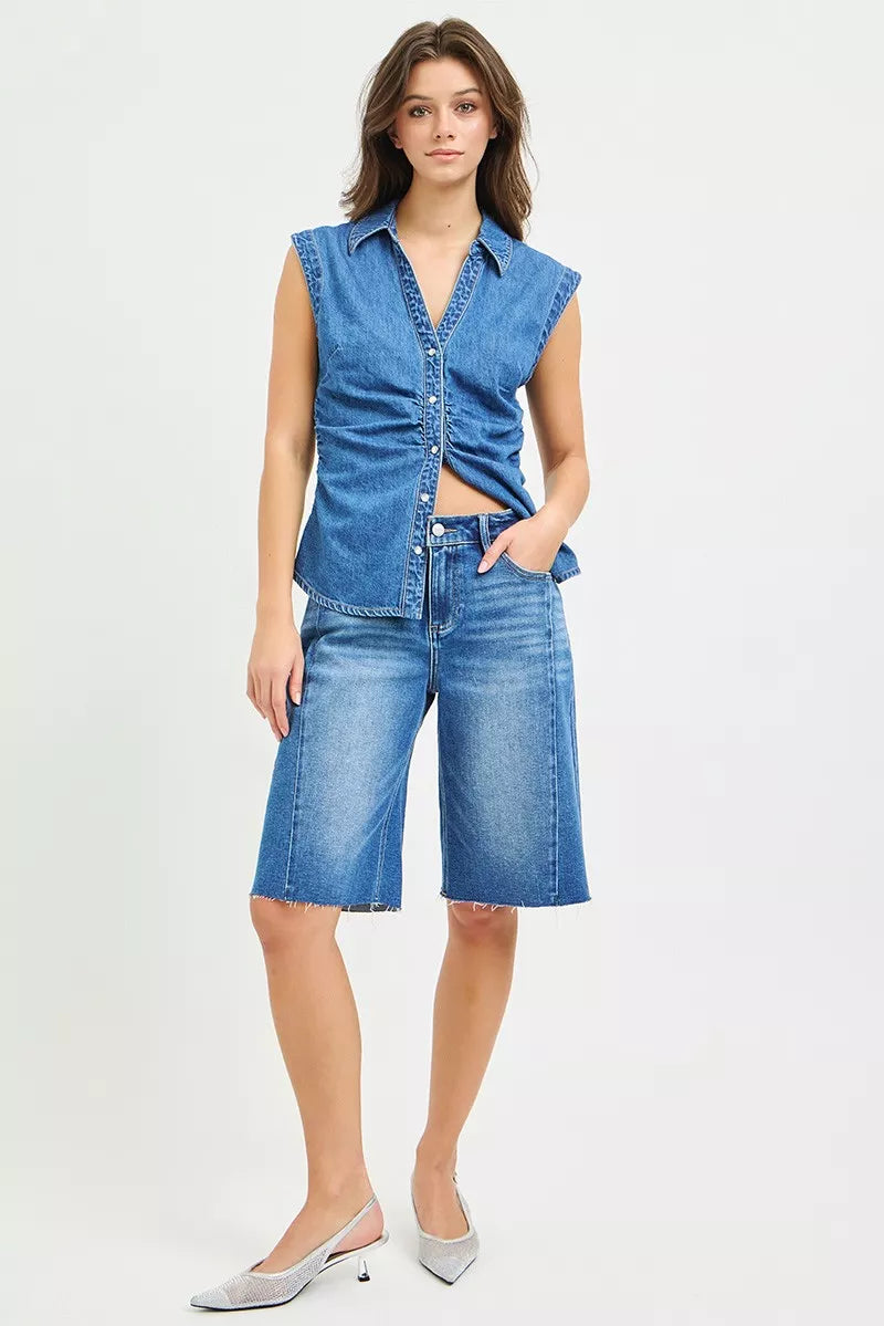 Short Elinor en jean ample – photo produit 7