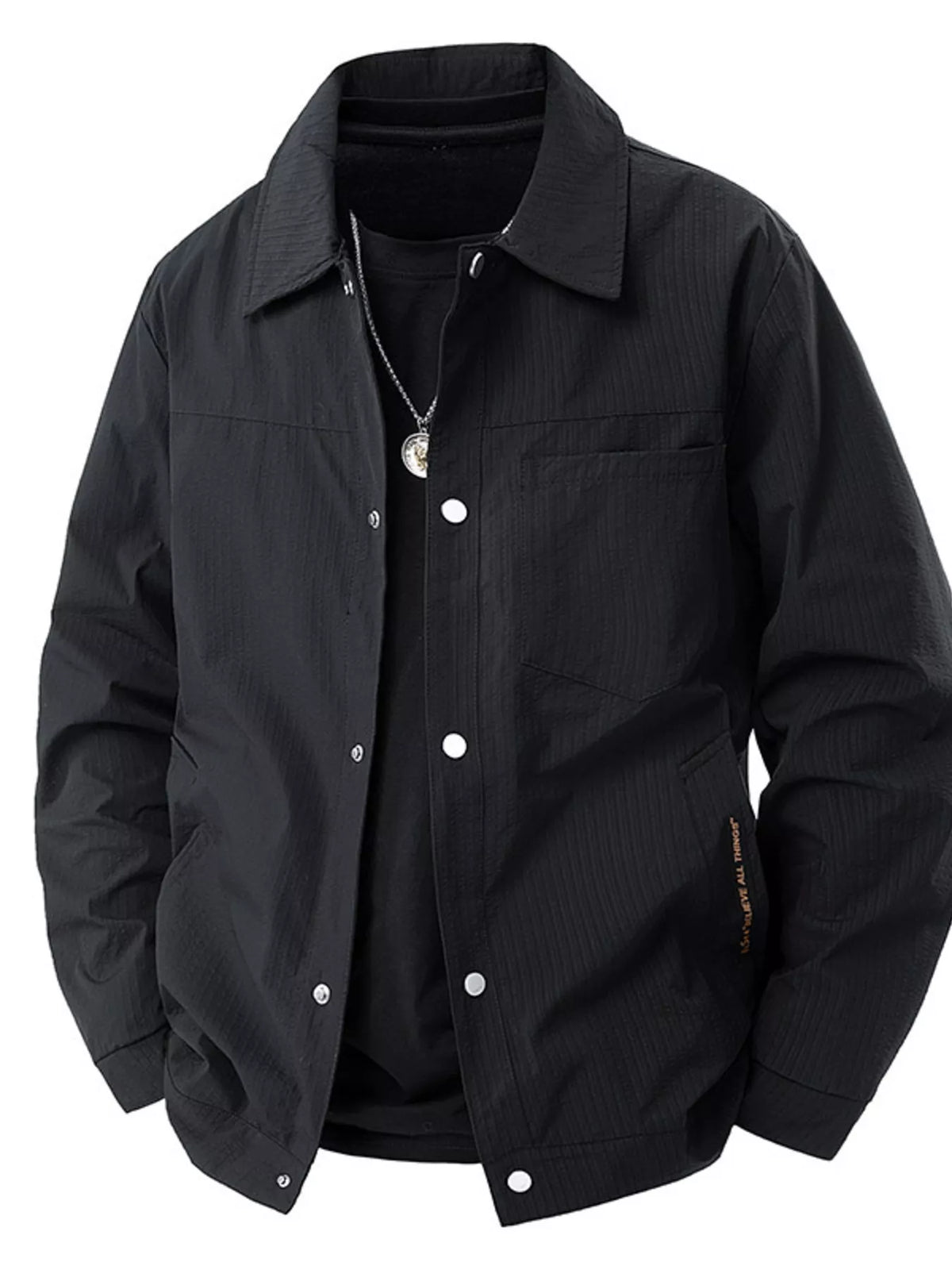 Veste homme Nino légère à pressions – photo produit 3