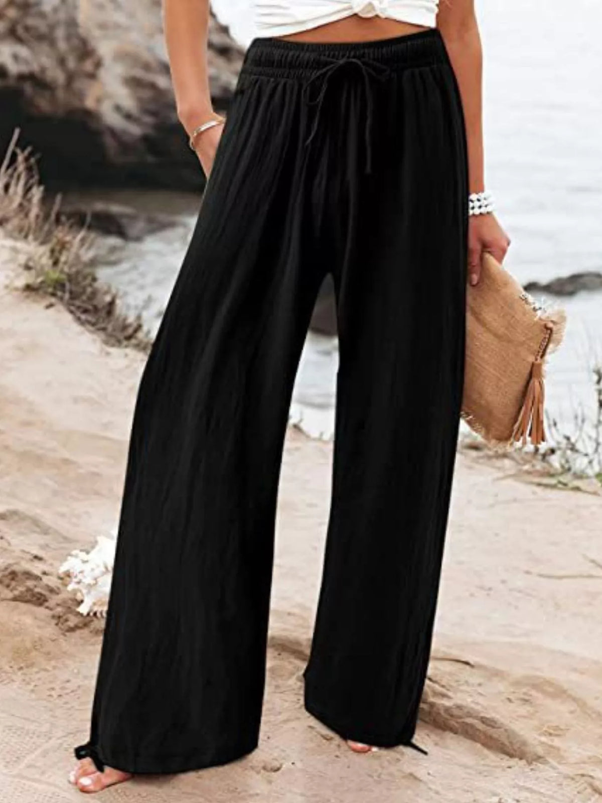 Pantalon Nolwenn large grande taille – photo produit 9