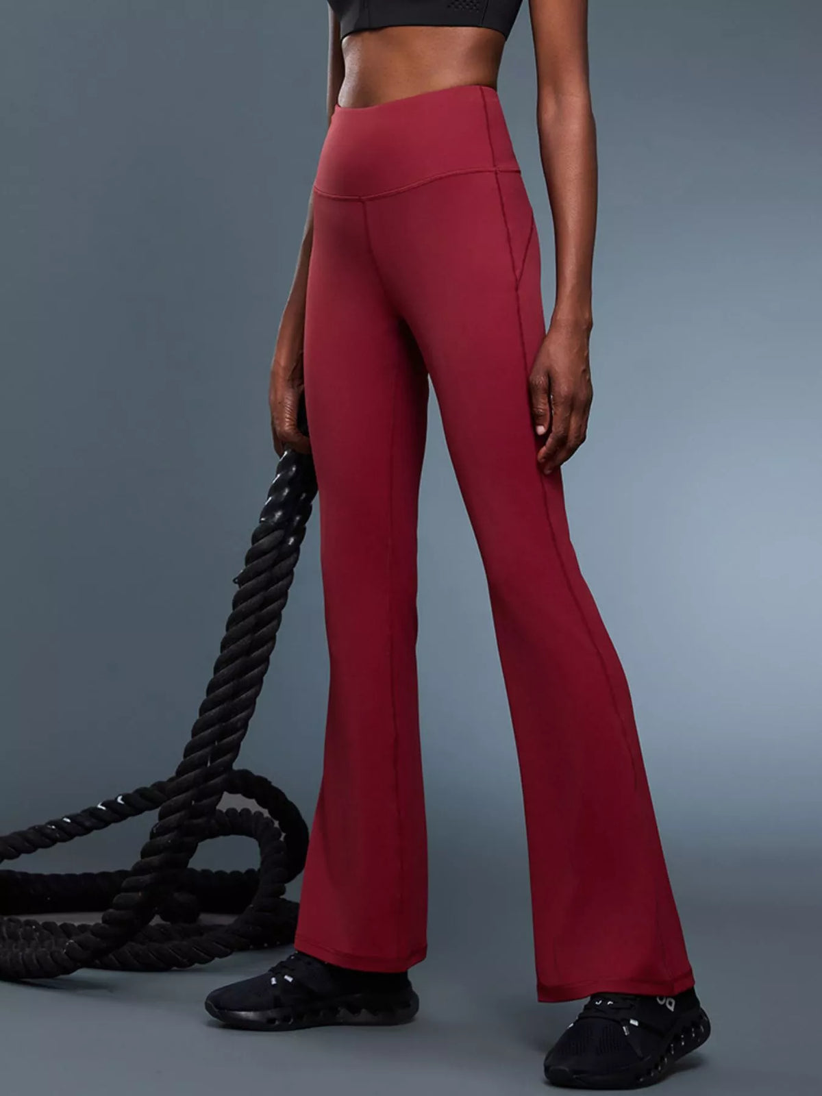 Pantalon Méryl – de sport flare taille haute – photo produit 2
