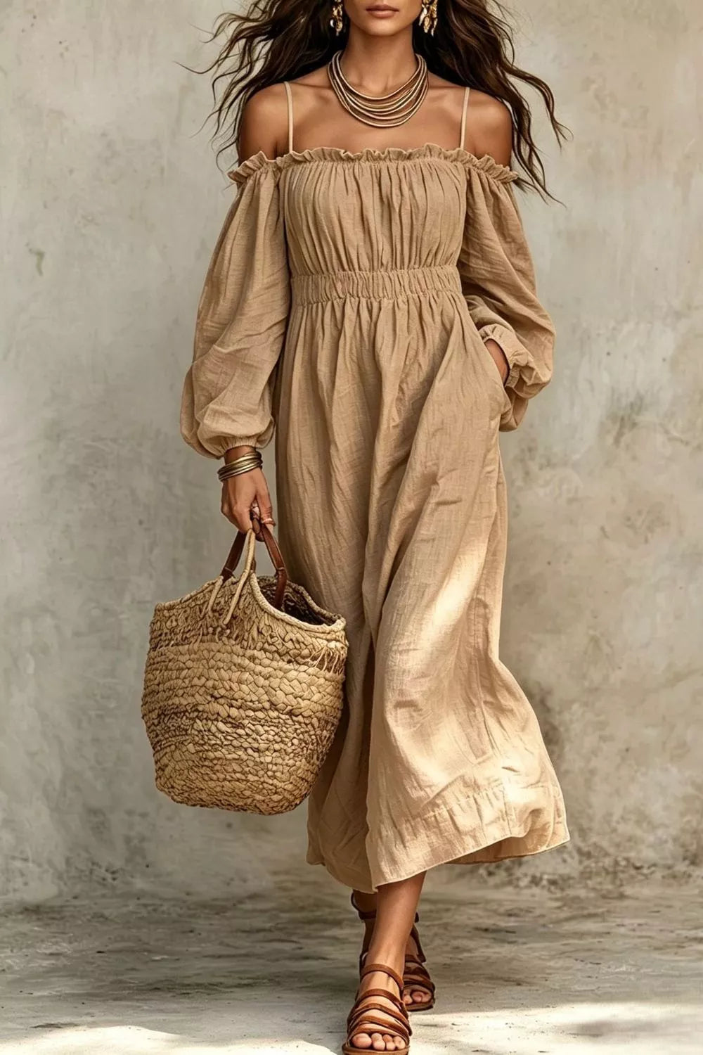Robe Ilyana manches ballon – photo produit 5
