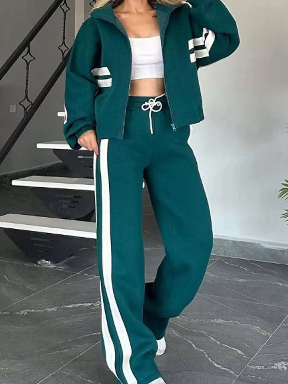 Ensemble Lina zippé grande taille – photo produit 10