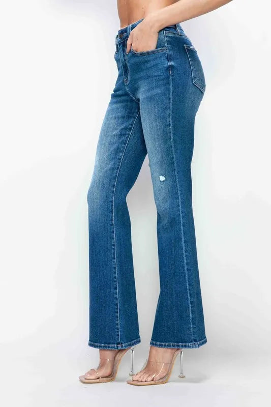 Jean Alessandra bootcut taille haute – photo produit 7