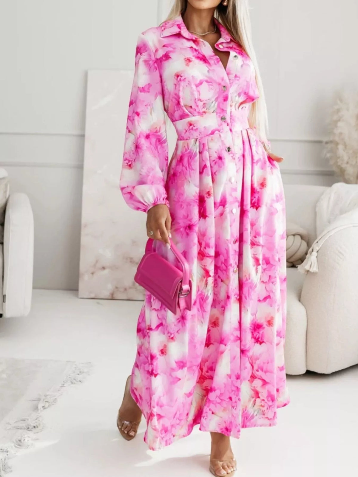 Robe chemise Shamara longue – photo produit 1