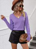 Top Nina en maille col V – photo produit 1