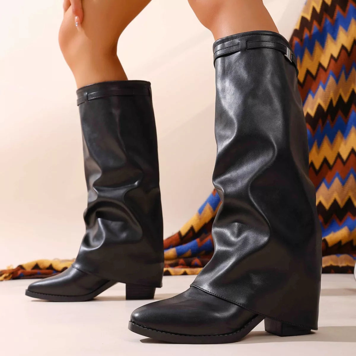 Bottines Ana à talon carré – photo produit 3