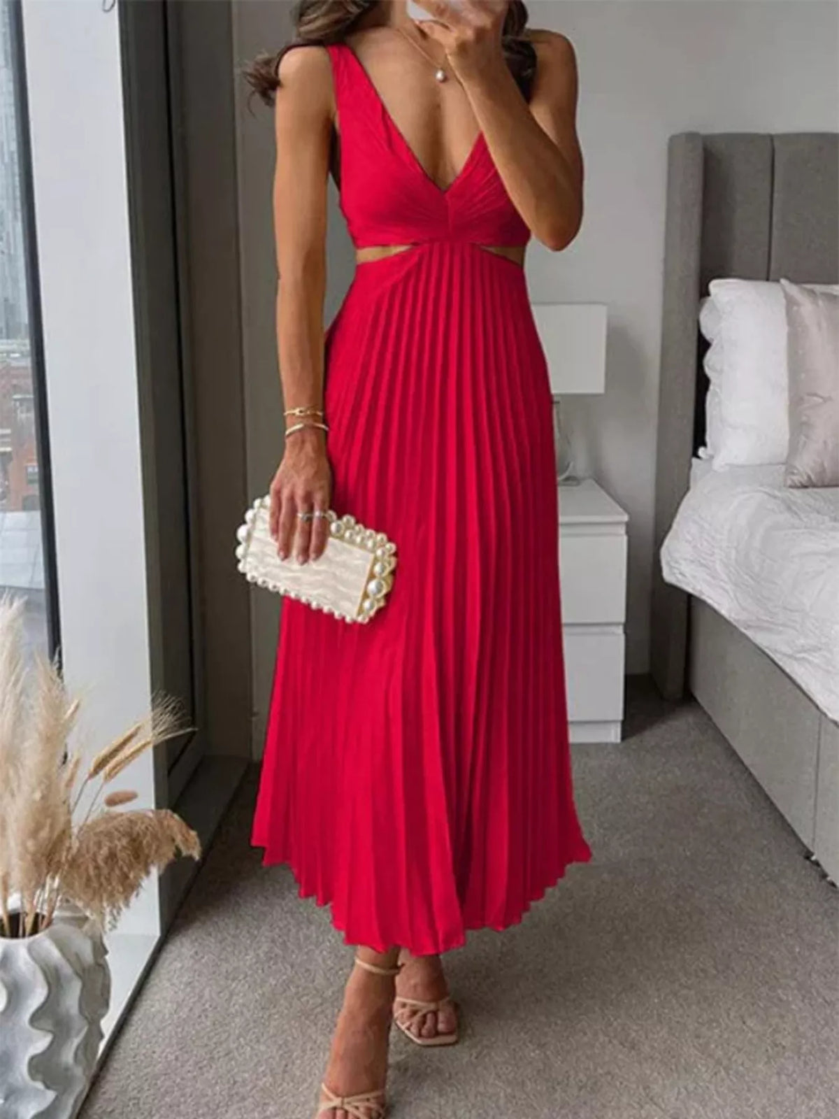 Robe midi Pli plissée – photo produit 7