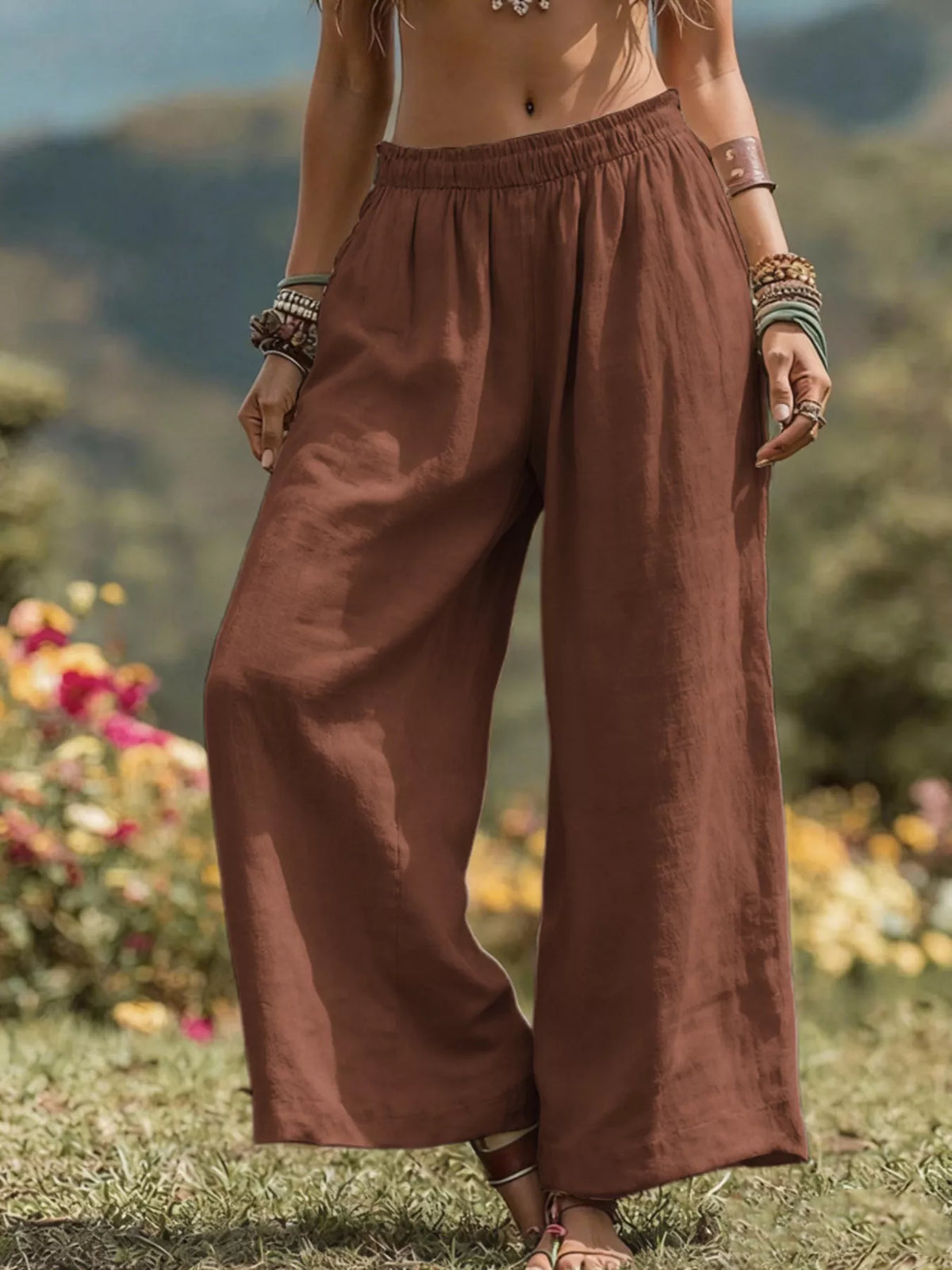 Pantalon bohème Jade grande taille – photo produit 5