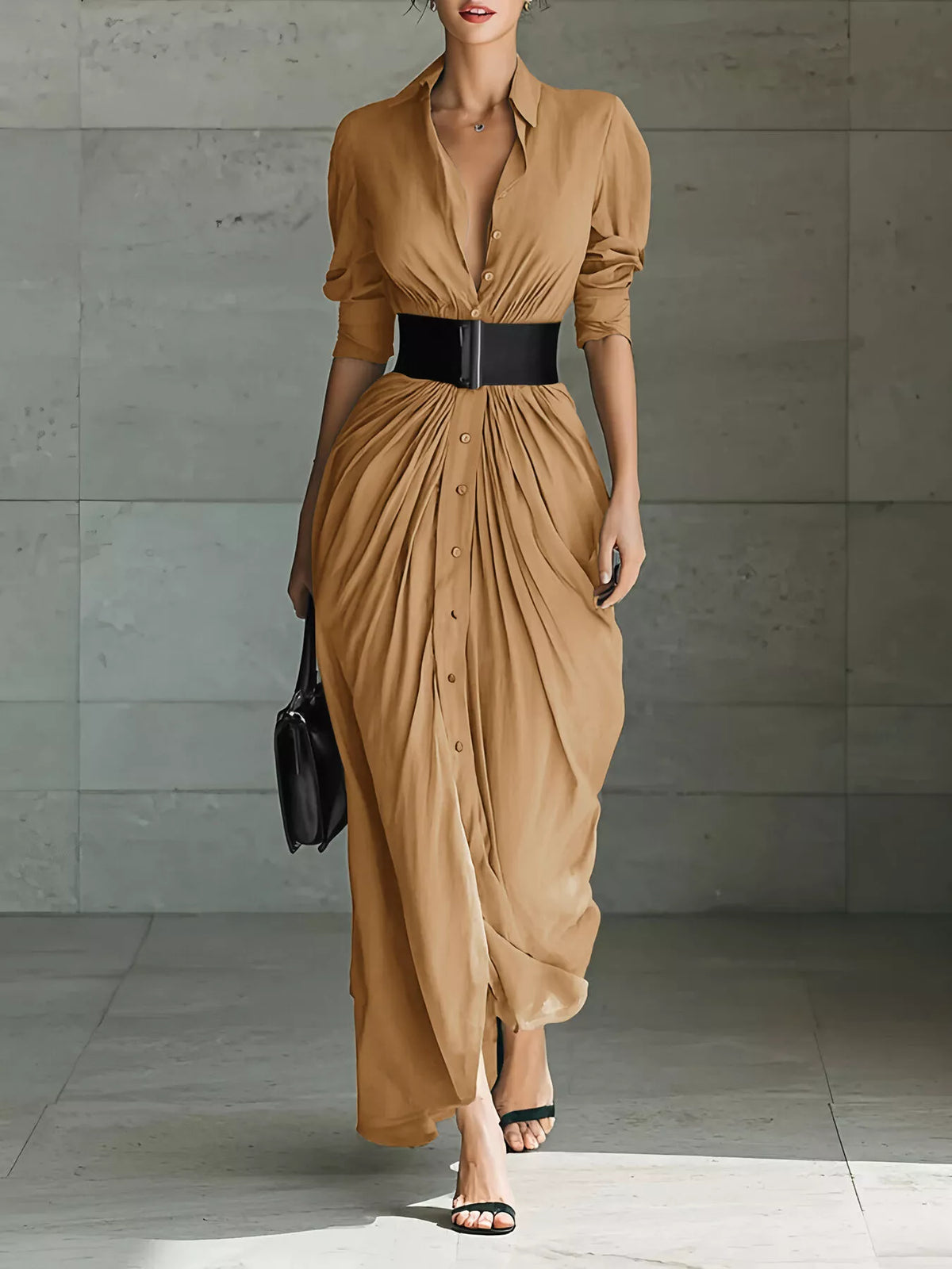Robe chemise Ariane longue – photo produit 1